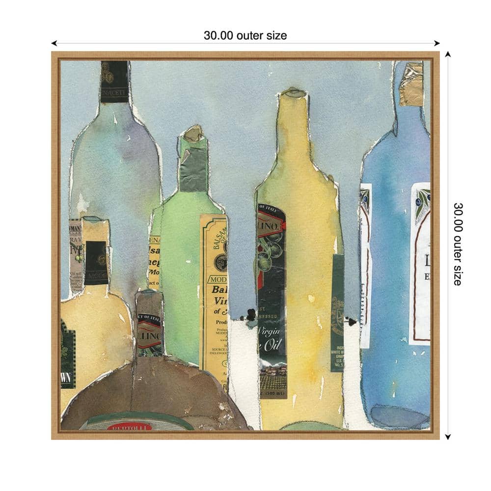Samuel Dixon Oil and Vinegar IV Giclee Canvas Print with Sylvie Maple Frame