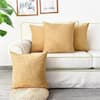 Sage Outdoor Throw Pillow Pack of 4 Cozy Covers Cases for Couch Sofa Home  Decoration Solid Dyed Soft Chenille B0C1MQGSKJ - The Home Depot