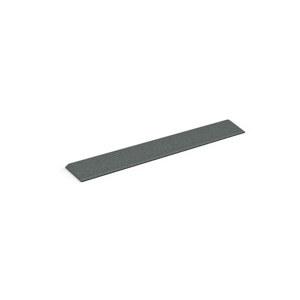 TRANSITIONS Angled Entry Mat, Grey, 0.75 in.