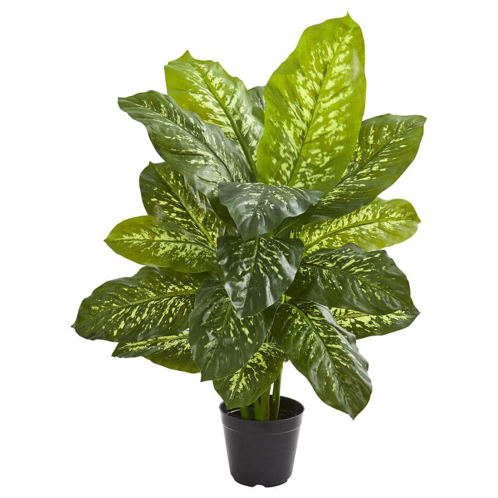 Nearly Natural Indoor 34 in. Dieffenbachia Artificial Plant 6339 - The ...