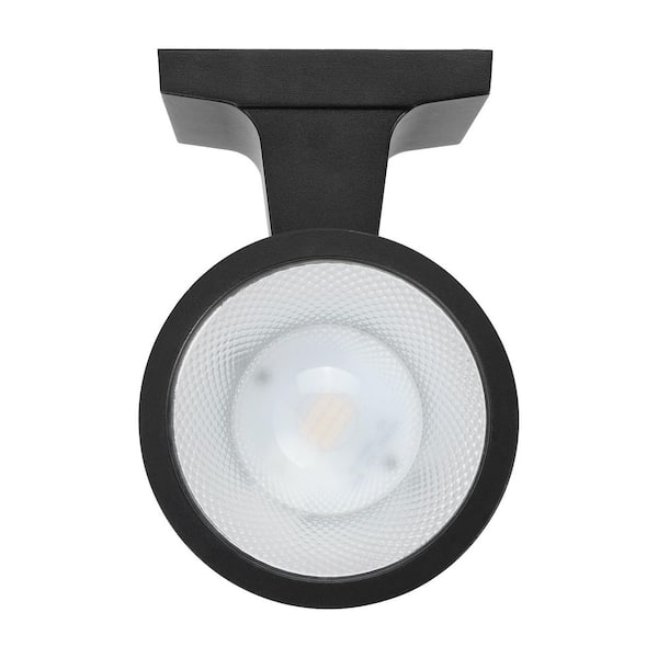 Maxxima Black LED Outdoor Wall Cylinder Light with Dusk to Dawn