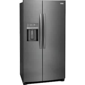 Gallery 22.3 cu. ft. 36 in. Counter Depth Side by Side Refrigerator in Smudge-Proof Black Stainless Steel