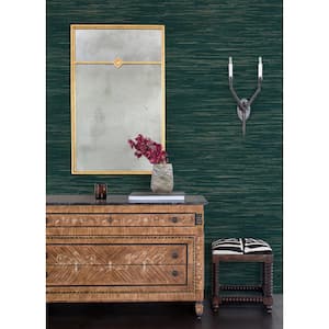 Kira Teal Hemp Grasscloth Non-Pasted Grass Cloth Wallpaper