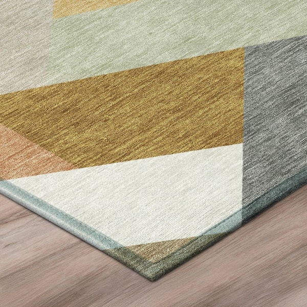 Chantille Machine Washable Indoor/Outdoor Abstract ACN2893 Beige 3 ft. x 4 ft. Area Rug