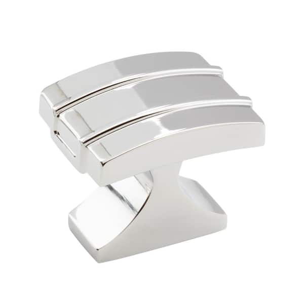 Amerock Davenport 1-1/4 in. (32mm) Classic Polished Chrome Rectangle Cabinet Knob