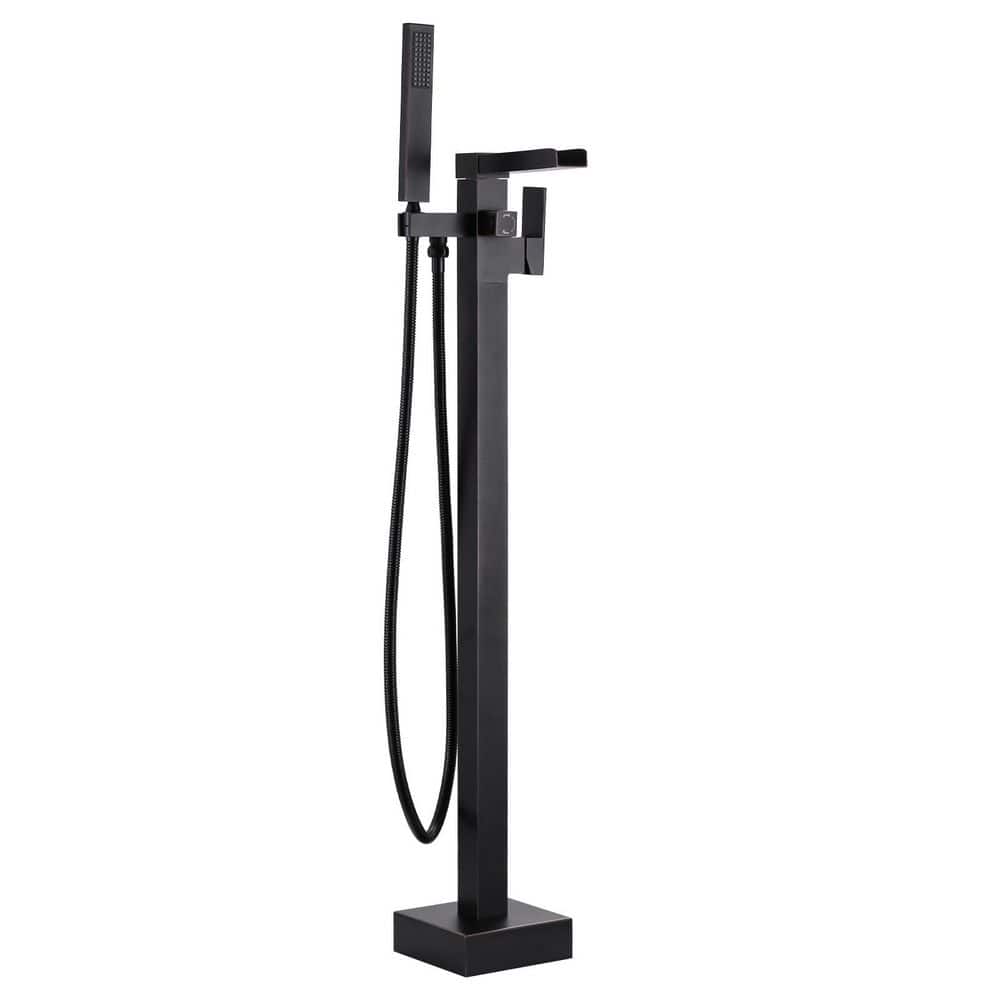 Single-Handle Freestanding Tub Faucet with Hand Shower in Oil Rubbed Bronze price history on PriceWatchPro