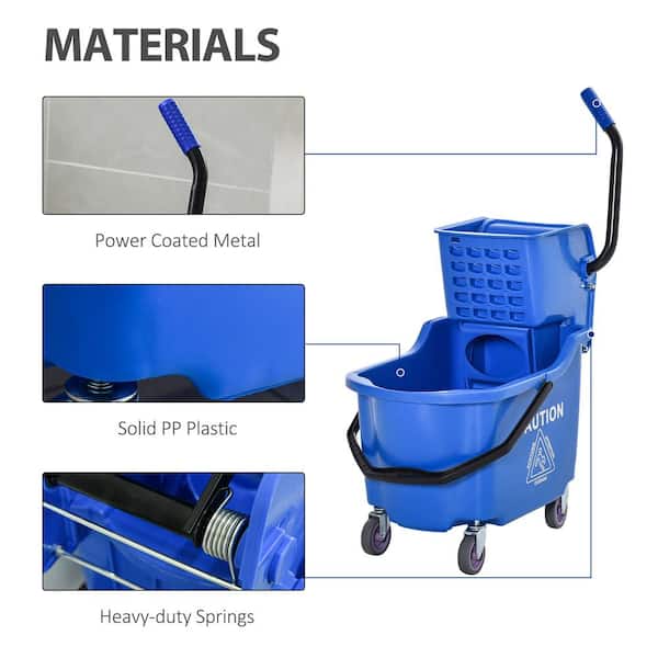 Mop Bucket With Handle Design Large Opening Rectangular Bucket For House  Cleaning Camping Fishing