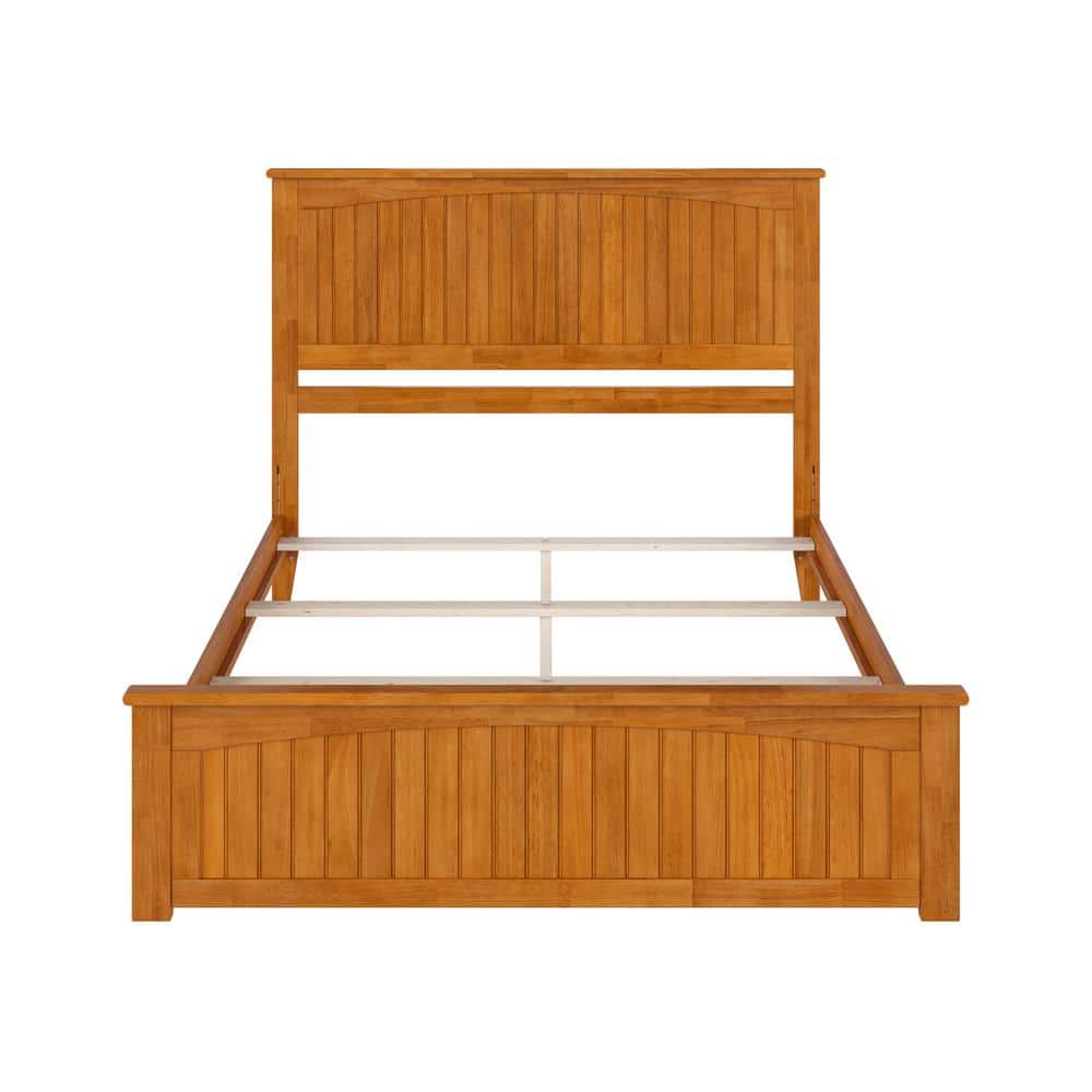 Nantucket Light Toffee Queen Wood Upholstered Bed with Headboard