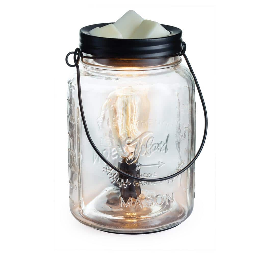 edison bulb mason jar