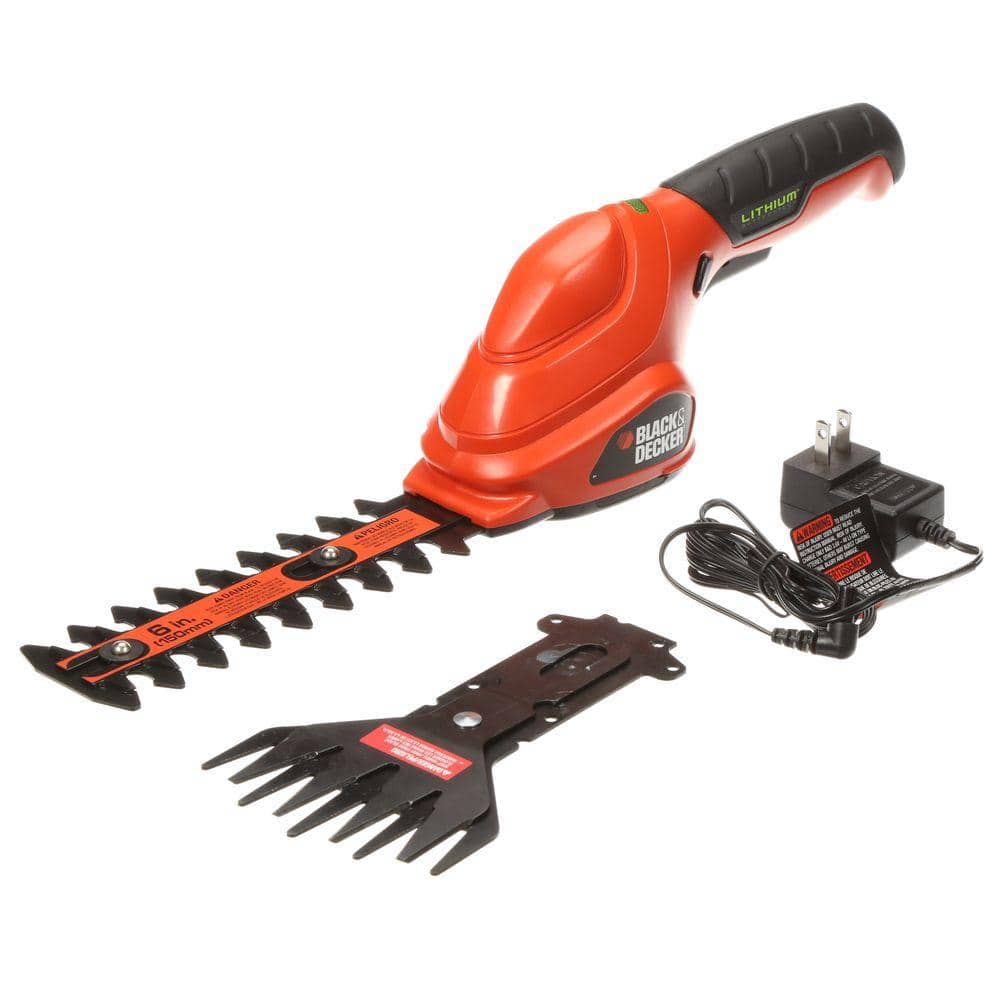 BLACK+DECKER 3.6-volt 6-in Battery Hedge Trimmer (Battery and Charger  Included) in the Hedge Trimmers department at