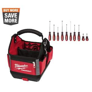 10 in. PACKOUT Tote with Screwdriver Set (11-Piece)