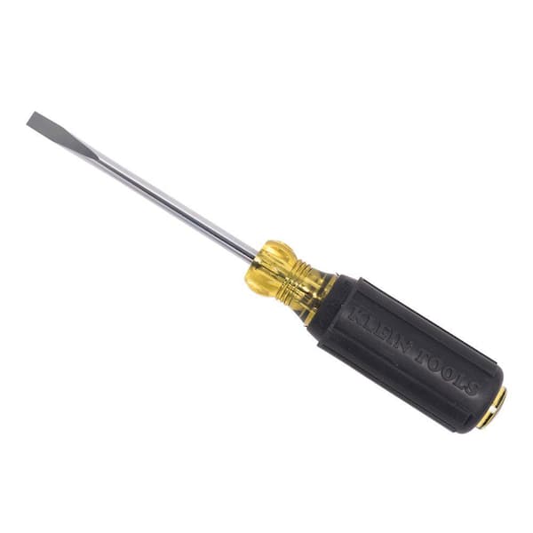 Klein Tools - 1/4-Inch Cabinet Tip Screwdriver 4-Inch Shank