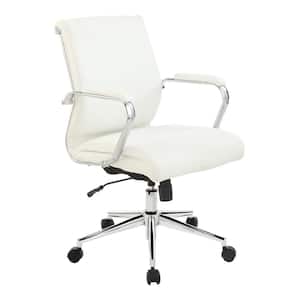 Pro-Line II Antimircrobial Fabric Series Mid Back Executive Manager's Chair in Dillon Snow and a Chrome Base