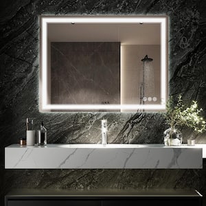 39.4 in. W x 29.5 in. H LED Frameless Bathroom Vanity Mirror Wall Mirror