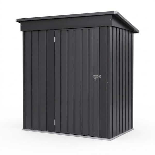 5 ft. W x 3 ft. D Outdoor Storage Shed with Lockable Metal Garden Tool Shed