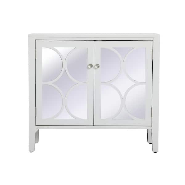 Unbranded Timeless Home 2-Door in White Storage Cabinet 32 in. H x 36 in. W x 14 in. D