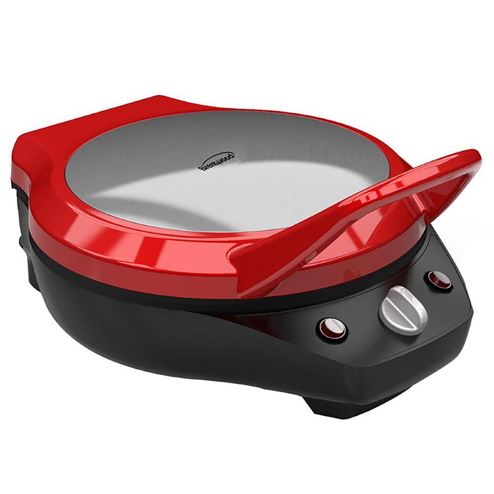 thumbnail image 2 of Brentwood Quesadilla Maker - Red Non-Stick Electric Cooker For 6" Tortillas 2 of 12