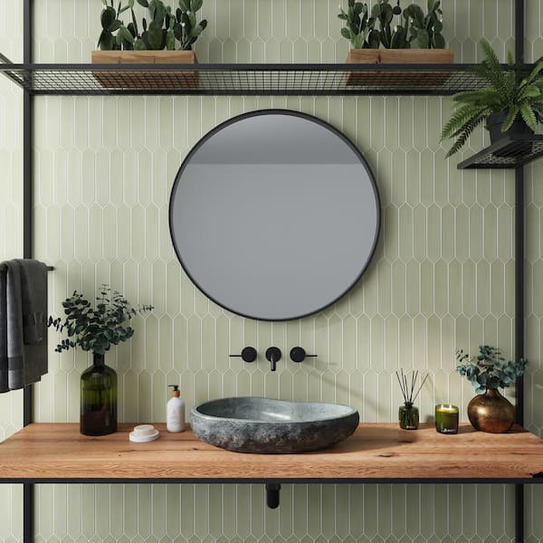 Piquet 2 in. x 10 in. Moss Green Ceramic Matte Wall and Floor Tile (35 Cases/188.3 sq. ft./Pallet)