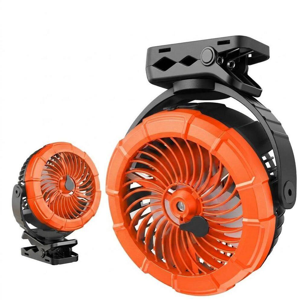 3 in ABS Misting Clip On Table Fan with LED Light and Magnetic Mount in Orange-1 price history on PriceWatchPro