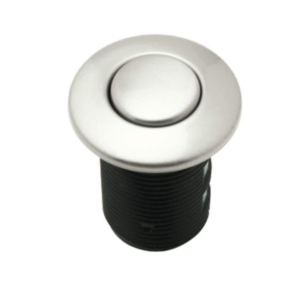 Rohl Air Activated Switch Button Only For Waste Disposal In Polished Nickel Including Escutcheon Base And Fastening Nut