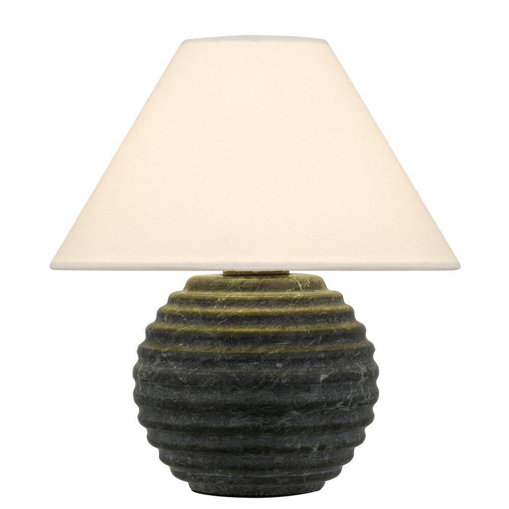 Alessandro 11.5 in Matte Black Table Lamp with Fabric Shade price history on PriceWatchPro