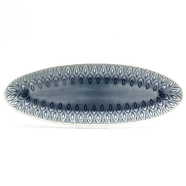 Peacock Appetizer Platter in Grey