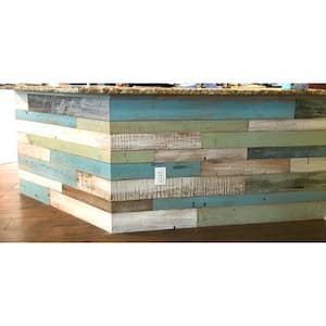 3/8 in.x4 ft. Random Width 3 in.-5 in. Coastal Collection Reclaimed Barnwood Planks Decorative Wall Panel(10sq.ft./Pack)