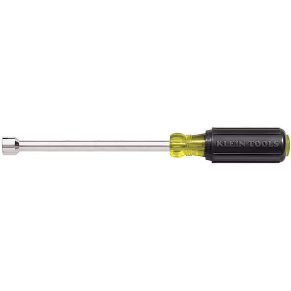 Klein Tools 9/16 in. Nut Driver with 6 in. Hollow Shaft- Cushion Grip Handle