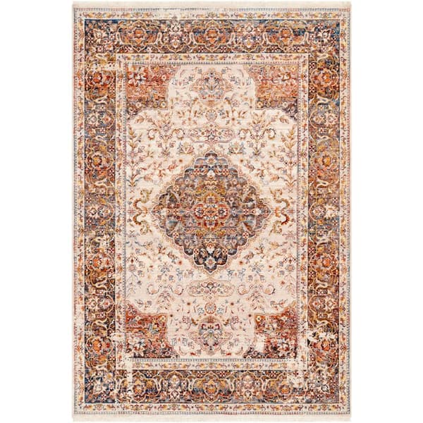 Artistic Weavers Abigail Burnt Orange Oriental 5 ft. x 8 ft. Indoor Area Rug