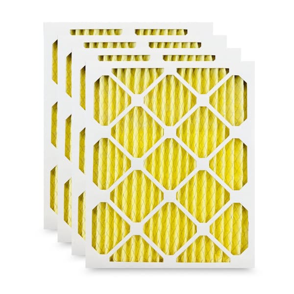 16 in. x 20 in. x 1 in. MERV 11 Pleated HVAC Furnace Air Filter (4-Pack)