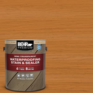 1 gal. #ST-140 Bright Tamra Semi-Transparent Waterproofing Exterior Wood Stain and Sealer