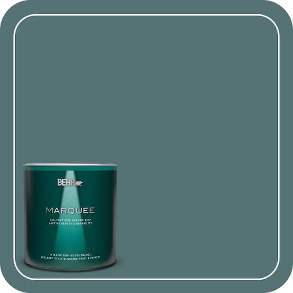BEHR MARQUEE 1 qt. #PPU13-02 Juniper Berries One-Coat Hide Semi-Gloss Enamel Interior Paint & Primer
