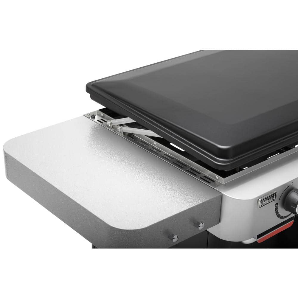 Weber 36-Inch Black Propane Gas Griddle with Side Tables