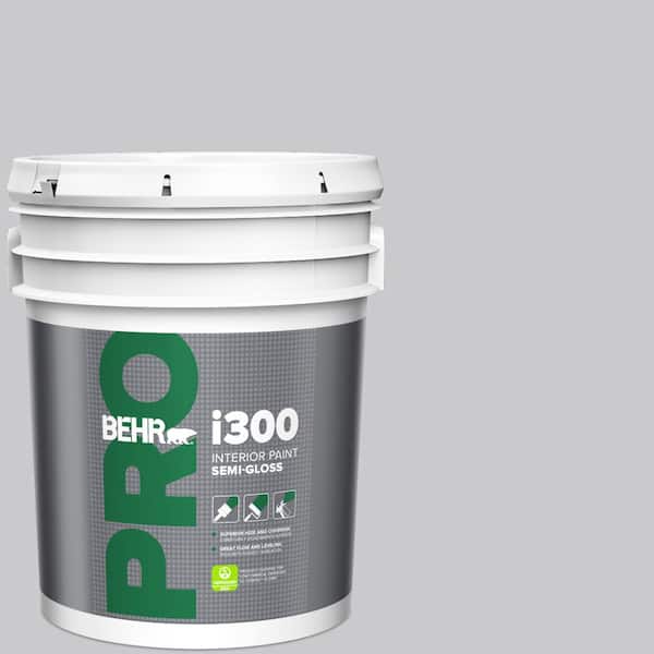 BEHR PRO 5 gal. #ECC-62-1 Urban Gray Semi-Gloss Interior Paint