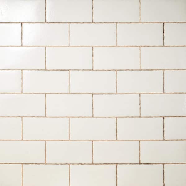 Ivy Hill Tile Winston White 6 in. x 12 in. Glazed Porcelain Floor and Wall Tile (22-Piece, 10.76 sq. ft./Case)