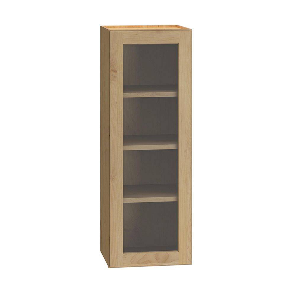 QuickShip Cottage 15 in. W x 12 in. D x 42 in. H Assembled Plywood Cut for Glass Specialty Wall Cabinet in Canopy price history on PriceWatchPro