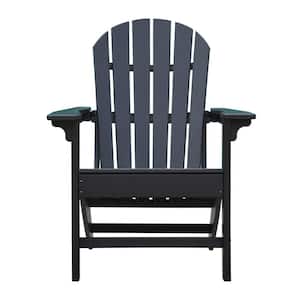 Classic Black Adirondack Chair TX Standard HDPE Patio Chair Outdoor Plastic Adirondack Chair