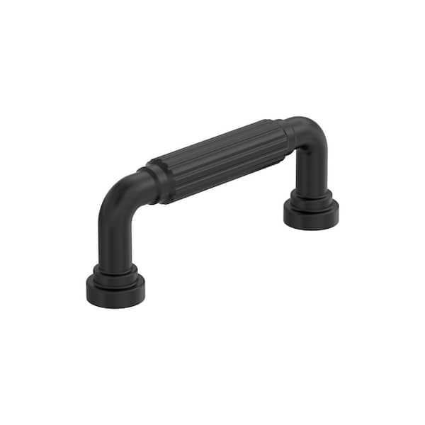 Cowrie 3 in. (76mm) Center-to-Center Matte Black Arch Cabinet Pull