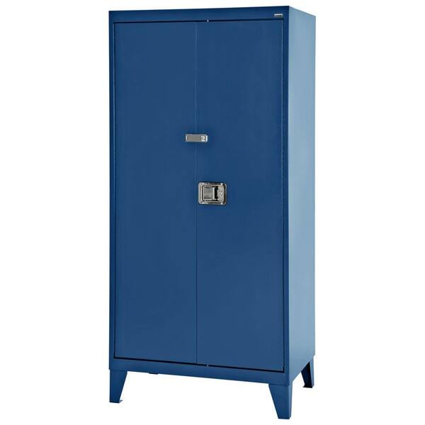 Sandusky 79 in. H x 36 in. W x 18 in. D Freestanding Steel Cabinet in Blue