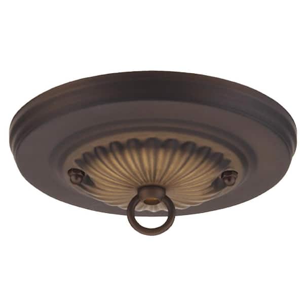 Reviews For Commercial Electric 5 In Bronze Traditional Canopy Kit Ceiling Light Fixtures Pg 1 The Home Depot - Ceiling Light Fixture Parts Home Depot