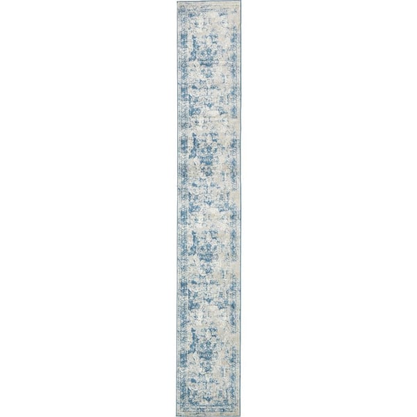 Sofia Salle Garnier Blue 2' 0 x 13' 0 Runner Rug