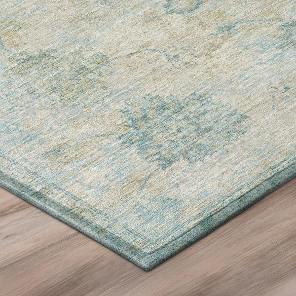 Chantille Machine Washable Indoor/Outdoor Abstract ACN3116 Linen 9 ft. x 12 ft. Area Rug