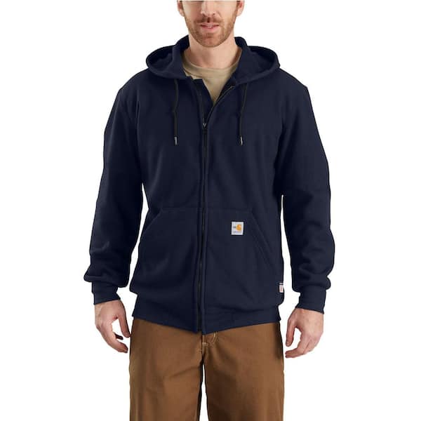 Carhartt Men's Medium Dark Navy Modacrylic/Lyocell/Aramid Fleece FR HW Zip Front Sweatshirt