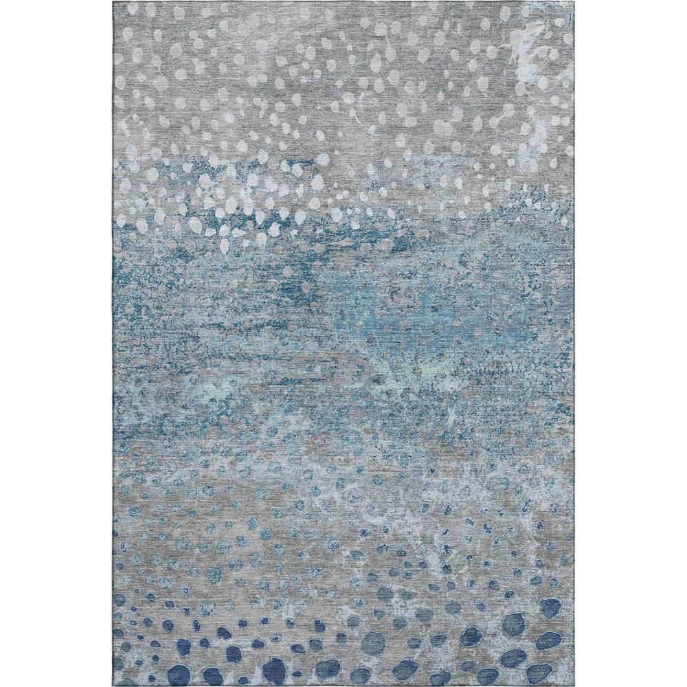 Mayfield Premium Machine Washable Abstract AMF1366 Gray 3 ft. x 4 ft. Area Rug price history on PriceWatchPro