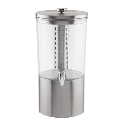 JoyJolt Joyful 1 gal. Clear Glass Drink Dispenser with Spigot Ice and Fruit  Infuser JG10262 - The Home Depot