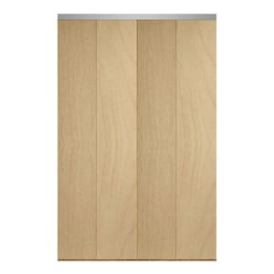 Impact Plus 54 in. x 80 in. Smooth Flush Stain Grade Maple Solid