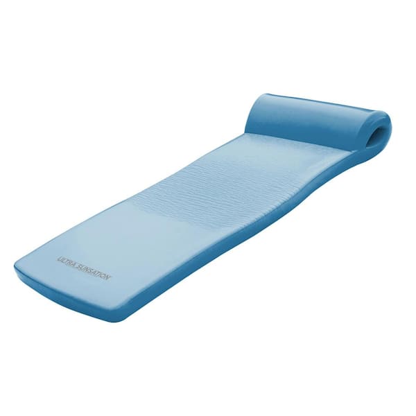 Super Soft TRC Recreation Ultra Sunsation 72 in. Pool Float Lounger, Metallic Blue