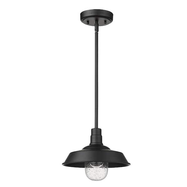 Acclaim Lighting Burry 1-Light Matte Black Outdoor Convertible Pendant