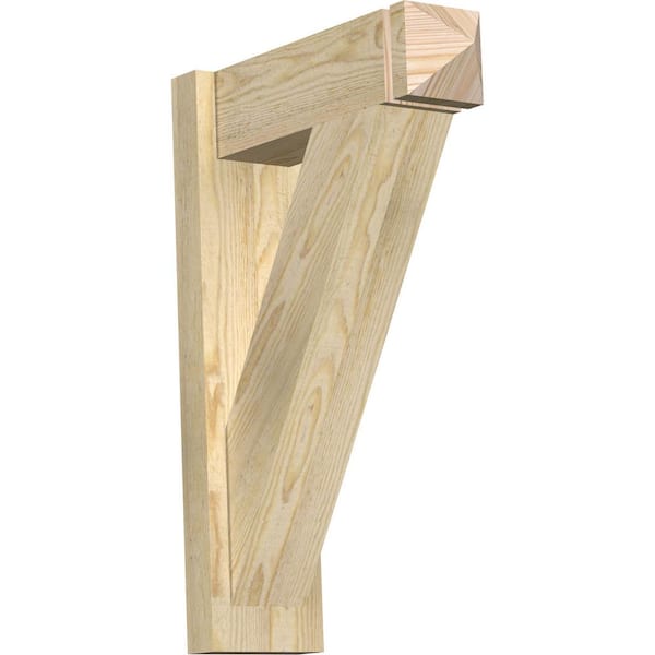 Ekena Millwork 6 in. x 26 in. x 18 in. Douglas Fir Traditional Arts and Crafts Rough Sawn Outlooker