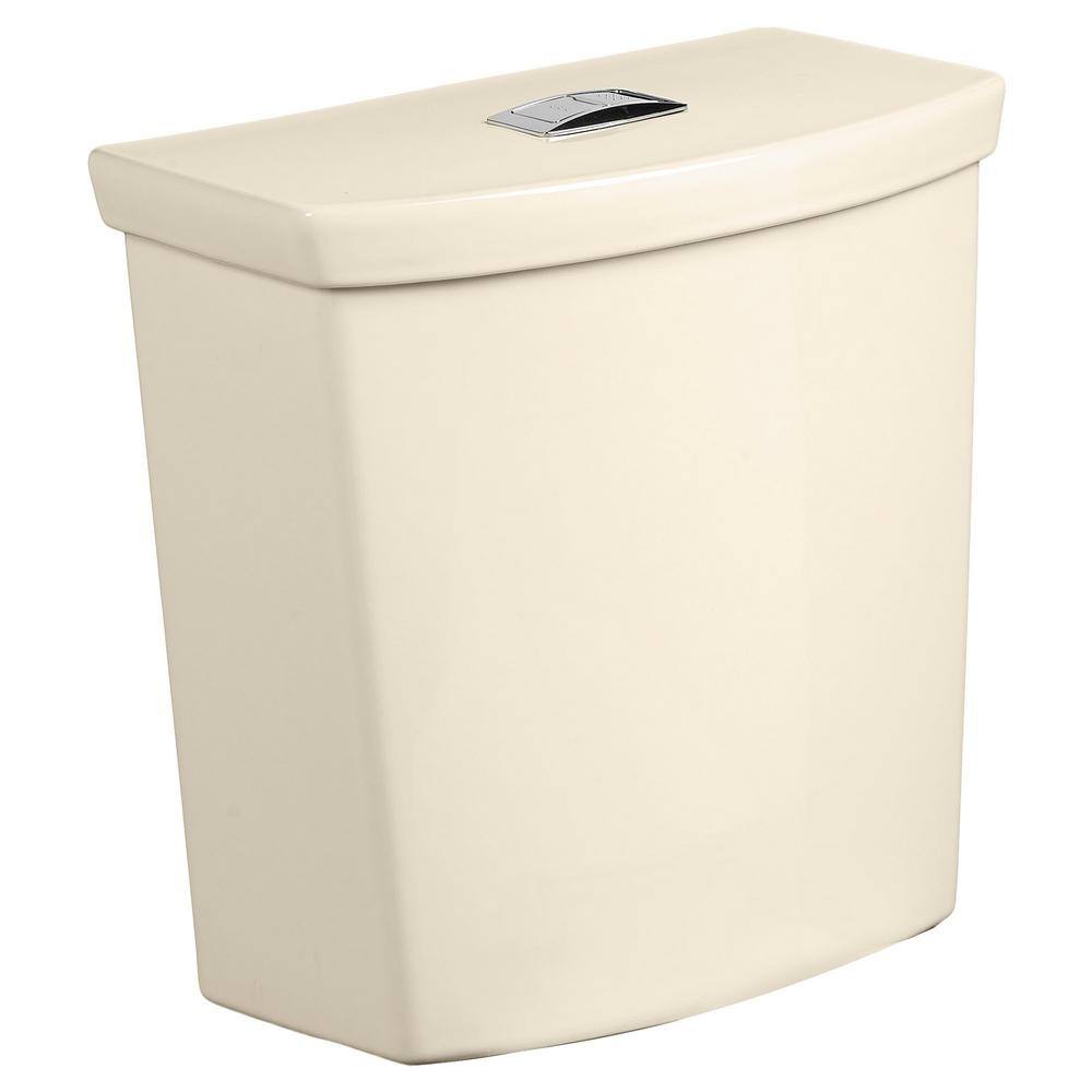H2Option 0.92/1.28 GPF Dual Flush Toilet Tank Only in Bone